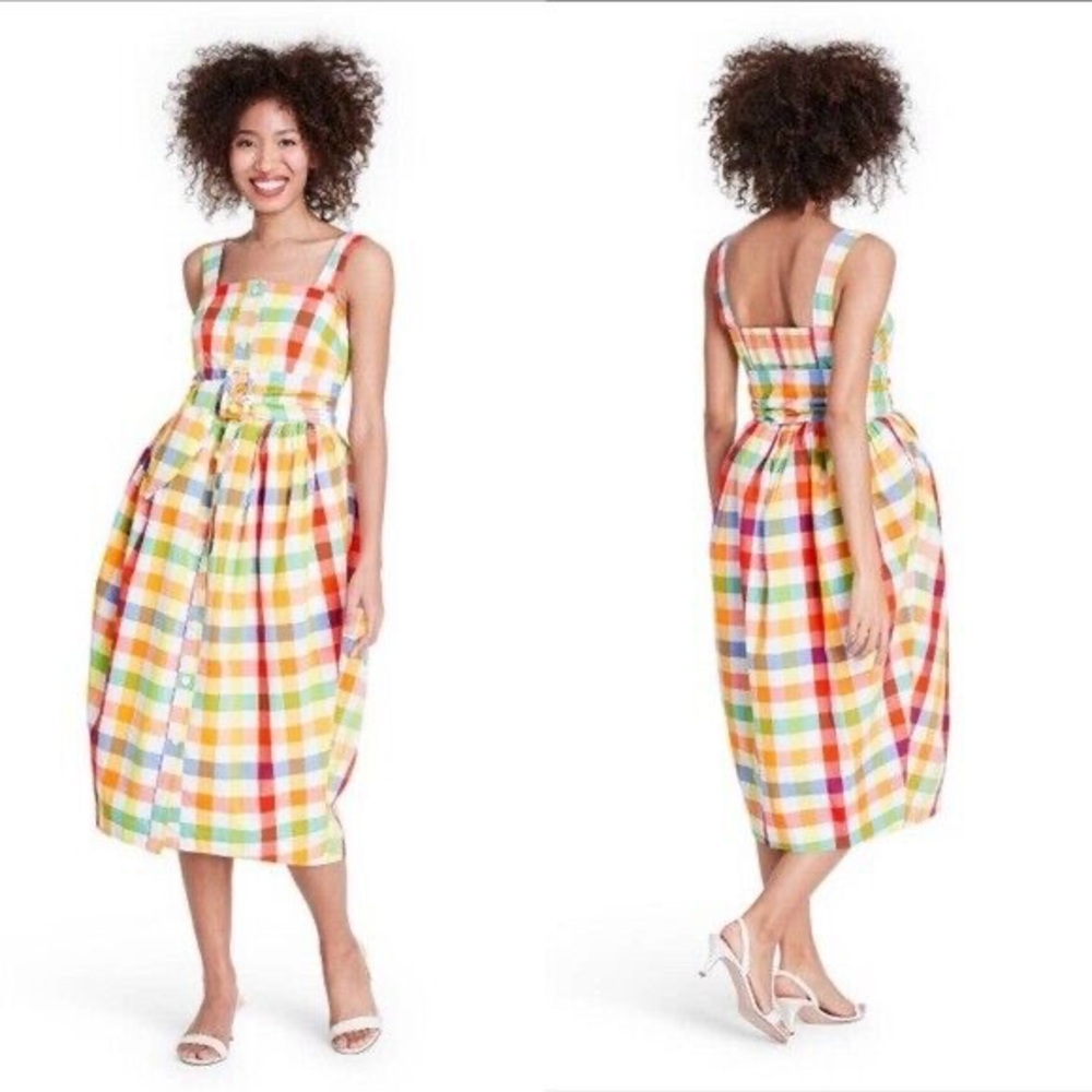 Christopher John Rogers for Target Gingham Dress Sz 12